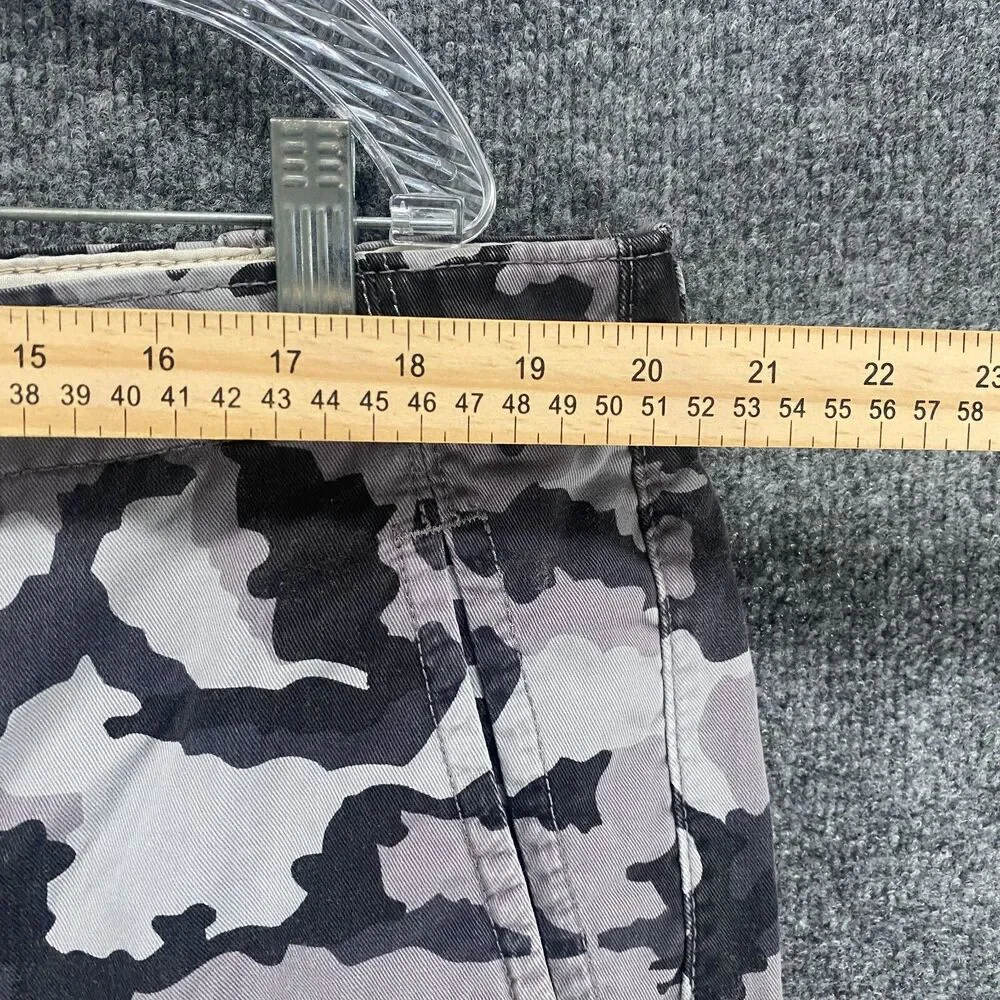 Levis Pants Mens 40x30 Black Gray Camo Cargo Mid Rise Straight Loose Outdoor 90s